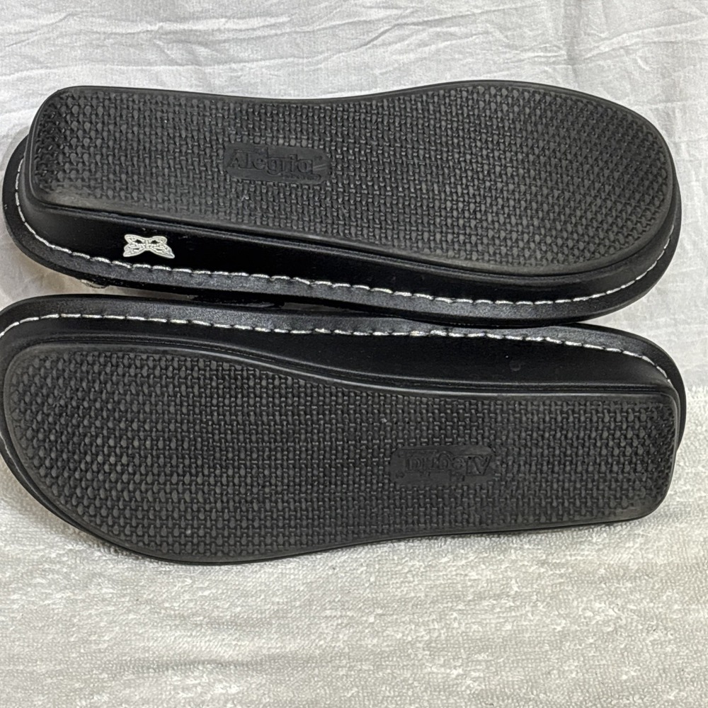 Alegria Women's Verona Fiesta de Nocha Black Beaded Slingback  Sandal Sz US 8 - Picture 8 of 16